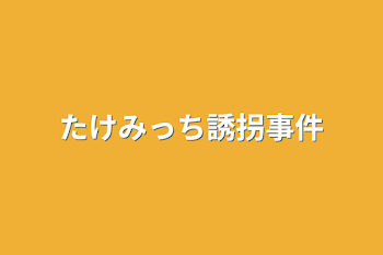 たけみっち誘拐事件