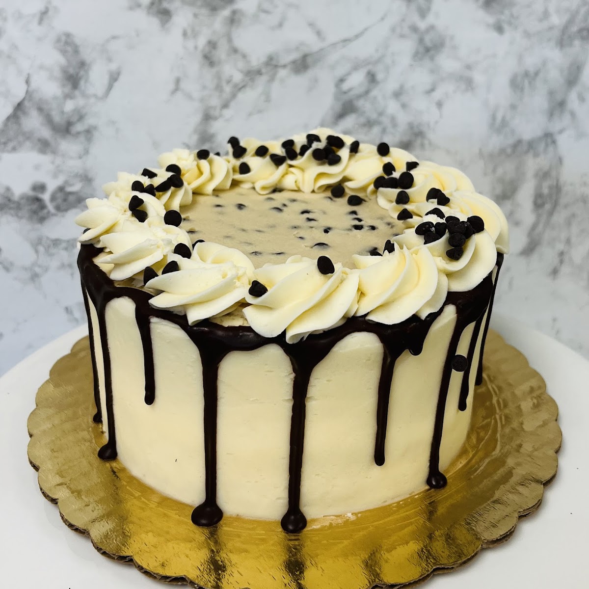 Our 6" frozen Signature Cakes are perfect for last minute celebrations!  Available in several varieties including Cookie Dough (pictured).