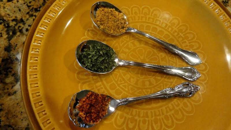 Seasonings On A Spoon.