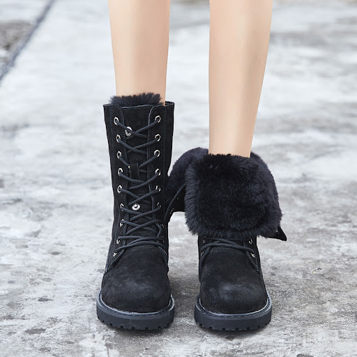 Title 3, All-match plus velvet warm boots for women. Per...