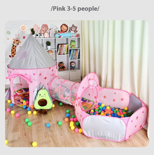 Title 3, Childrens tent playhouse with ball pit, shooti...