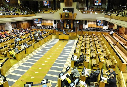 President Jacob Zuma responds to questions over his relationship with the Guptas in the National Assembly during a question and answer session in March.