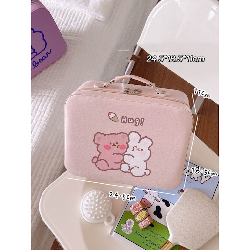 Title 3, Cute Cosmetic Bag Female Portable Travel Large ...