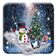 3d glass tech snowfall theme 1.2.3 Icon