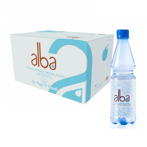 Thùng 24 chai Nước khoáng Alba không ga 500ml (chai nhựa)