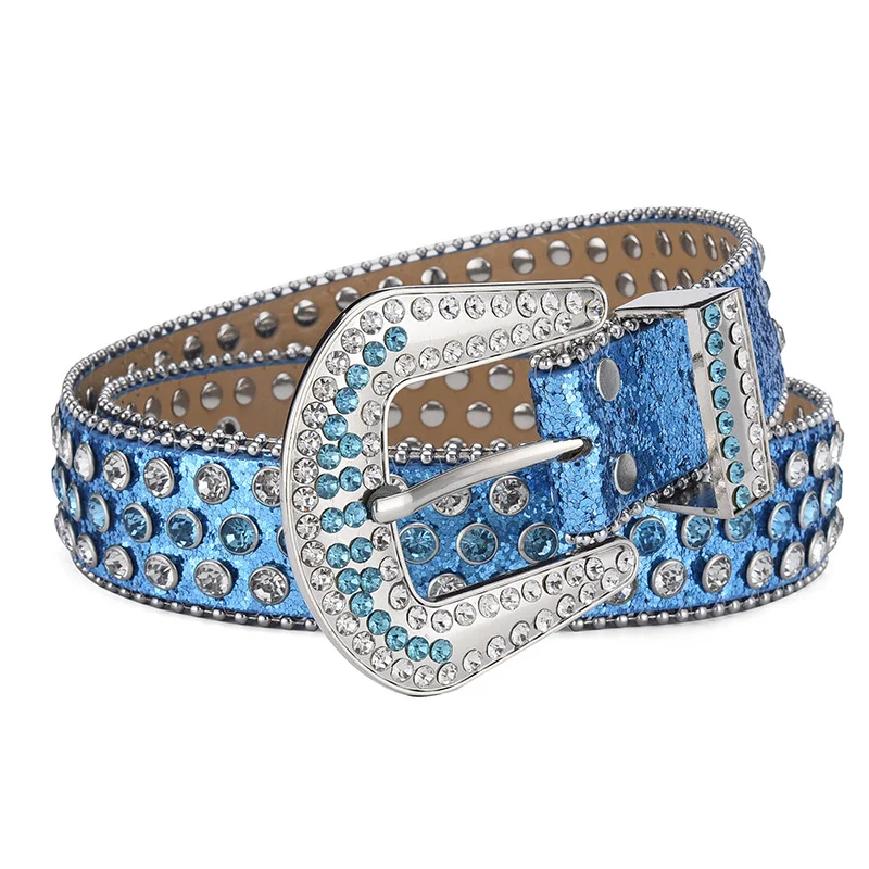 Muški Ženski Alloy Kaiš Punk Rock Nitne Strass, idealan za hrabar i upečatljiv izgled, savršen detalj za isticanje stila.