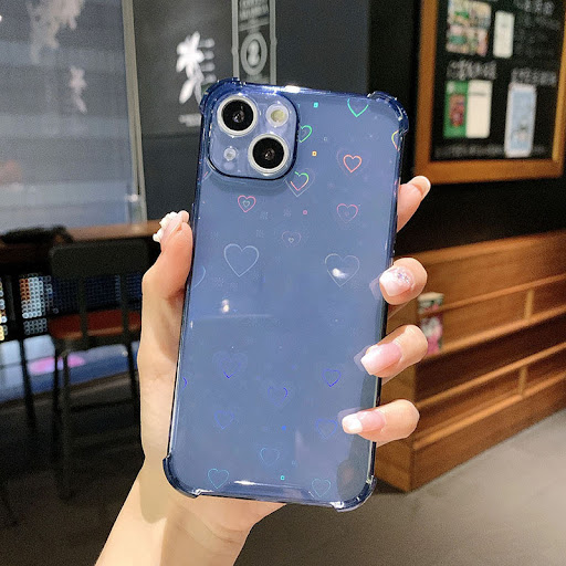 Title 13, Laser Colorful Love Silicone Phone Case. Protec...