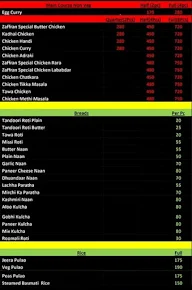 Bawarchi Uttrakhand menu 1