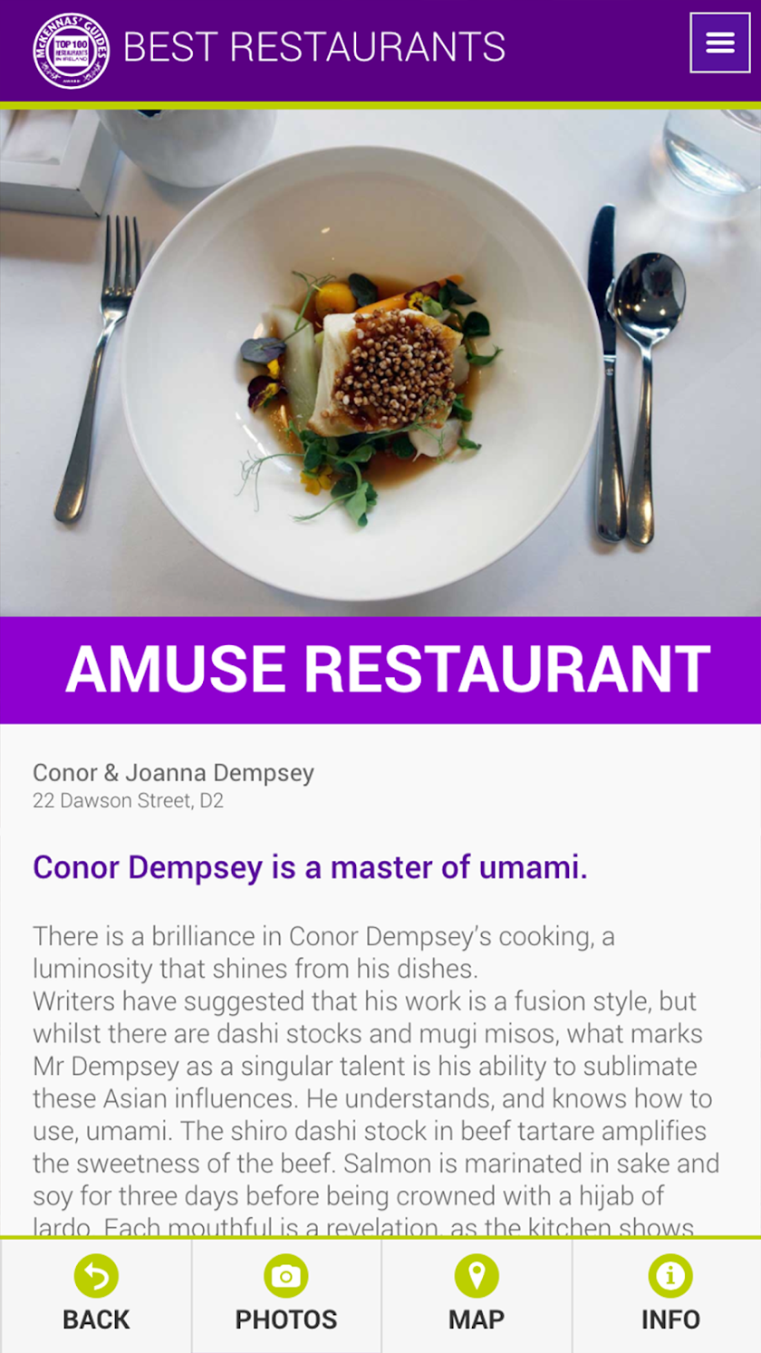 100 Best Restaurants 2016 Screen 3