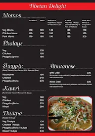 The Darjeeling menu 1