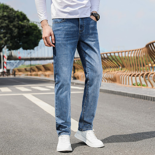Title 10, Soft and Comfortable Straight Stretch Jeans – E...