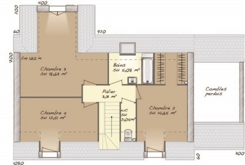  Vente Terrain + Maison - Terrain : 642m² - Maison : 114m² à Hénonville (60119) 