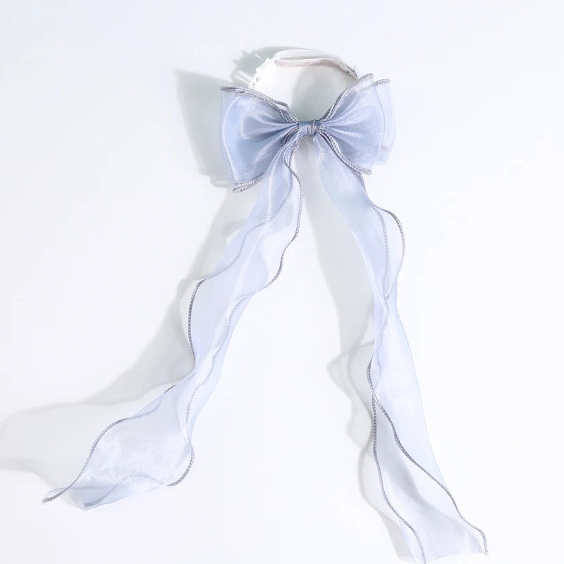 Collier pour Chat avec Dentelle, Pois, Nœud Papillon, Boucle de Sécurité Réglable, Accessoires Anniversaire, Style Marionnette, Fée
