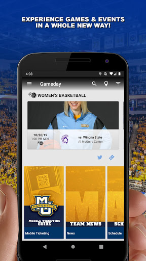 Screenshot Marquette Gameday