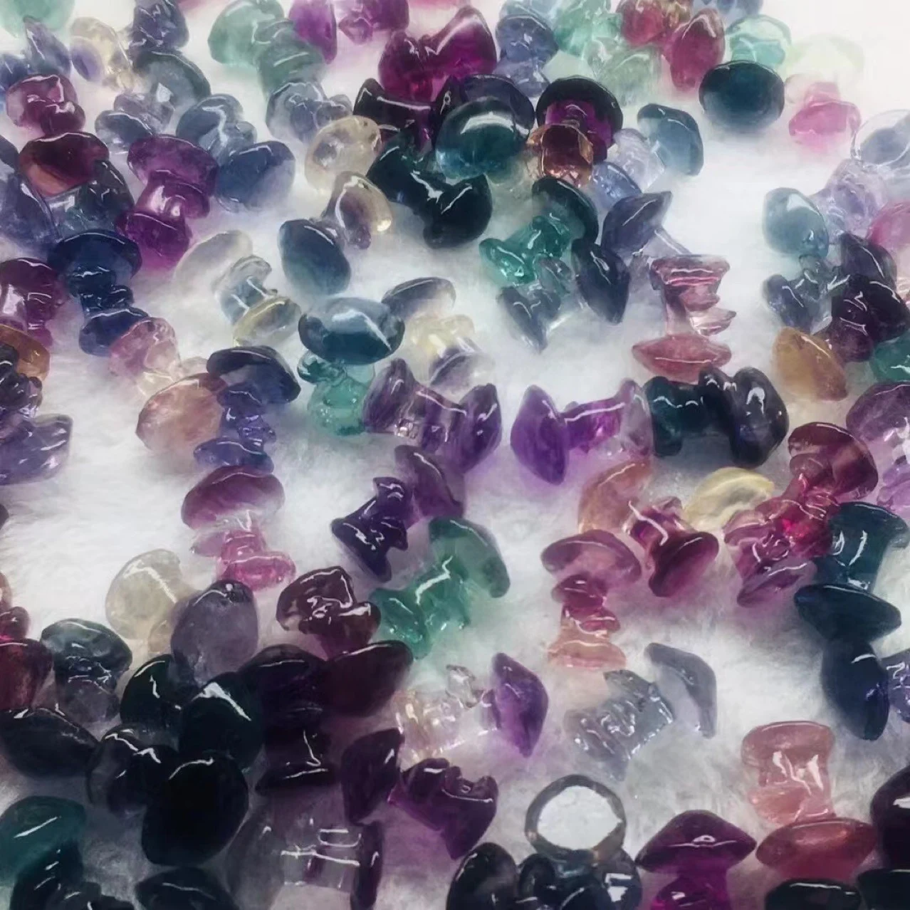 Title 1, Farbige Fluorite Kristall Gravur Zubehör Versch...