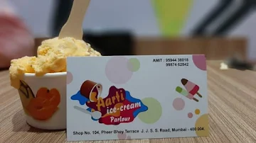 Aarti Ice Cream Parlour menu 