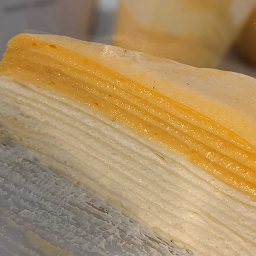 Crepe Cake - Salted Egg Yolk (Quarter Sized)