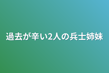 過去が辛い2人の兵士姉妹