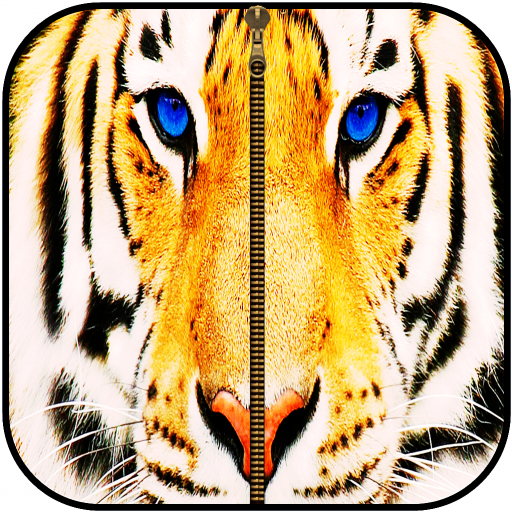 Tiger Zipper Screen Lock