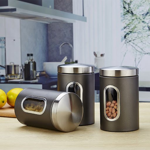 Title 5, Kitchen storage cans for food and food cans. Ke...