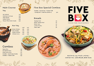 Five Box menu 2