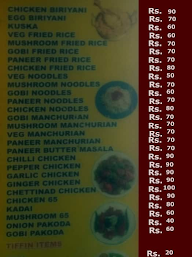 RR Biriyani And Fast Food menu 1