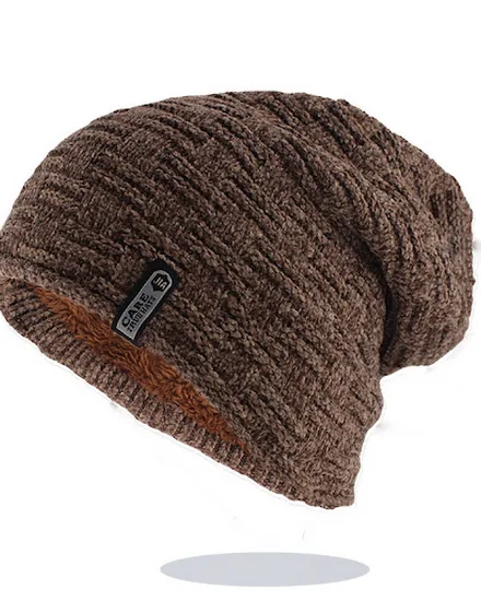 New Fashion Men Warm Beanies Knitted Hat Caps For Women W... - 2