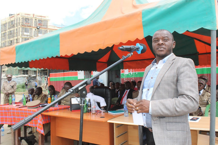 Mlolongo MCA and Mavoko parliamentary aspirant Daniel Mbevi at a past event.