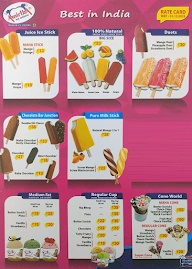 Natural Ice Cream menu 1