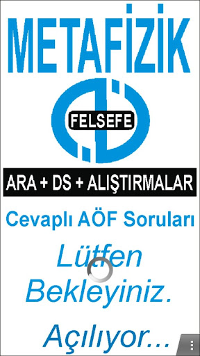 AÖF METAFİZİK