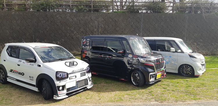 スペーシアカスタムの直方イエローナンバーMT・直方河川敷・オフ会・コラボに関するカスタム事例の投稿画像1枚目