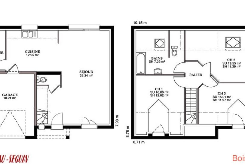  Vente Terrain + Maison - Terrain : 833m² - Maison : 97m² à Ciry-Salsogne (02220) 