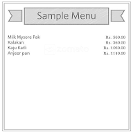 Agra Mithaiwala menu 1