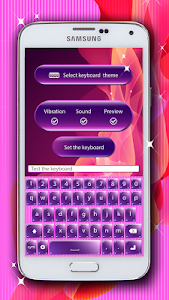 Neon Purple Keyboard screenshot 1