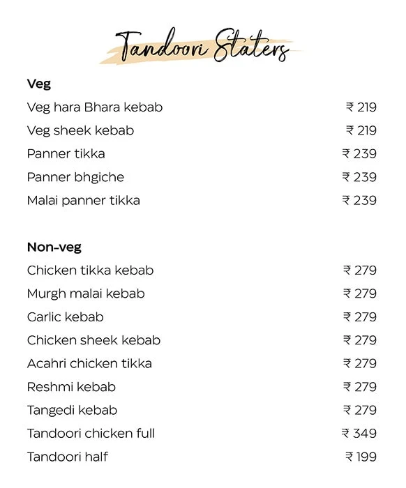 Haritha Foods menu 