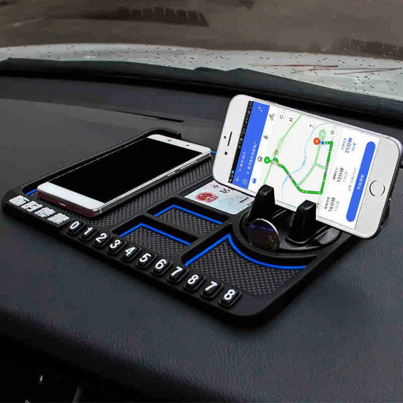 Višenamenski auto držač za telefon Ne klizajuća podloga za auto Bezbedno postavite telefon i održavajte red u kolima.