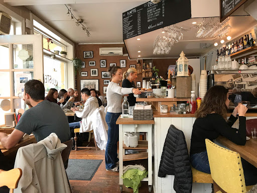  The inside of Bergen Klosteret Kaffebar. J.D. Lasica: “We had a wonderful salat med tunfisk (salad with tunafish) at this lunch spot for 159 krona ($18).”
