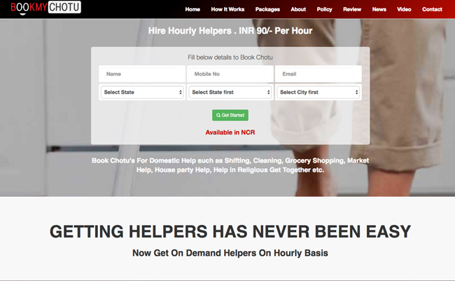 All in a Day’s Work: On the Job with An “On Demand Helper” from BookMyChotu