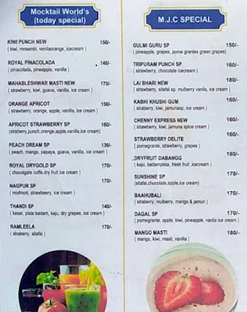 Mahalaxmi Services Juice Centre menu 