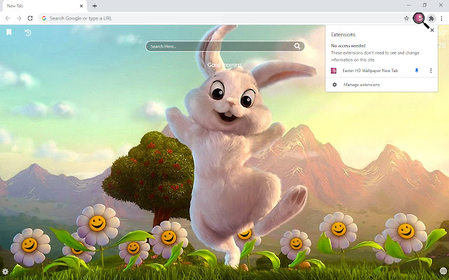 Easter HD Wallpaper New Tab