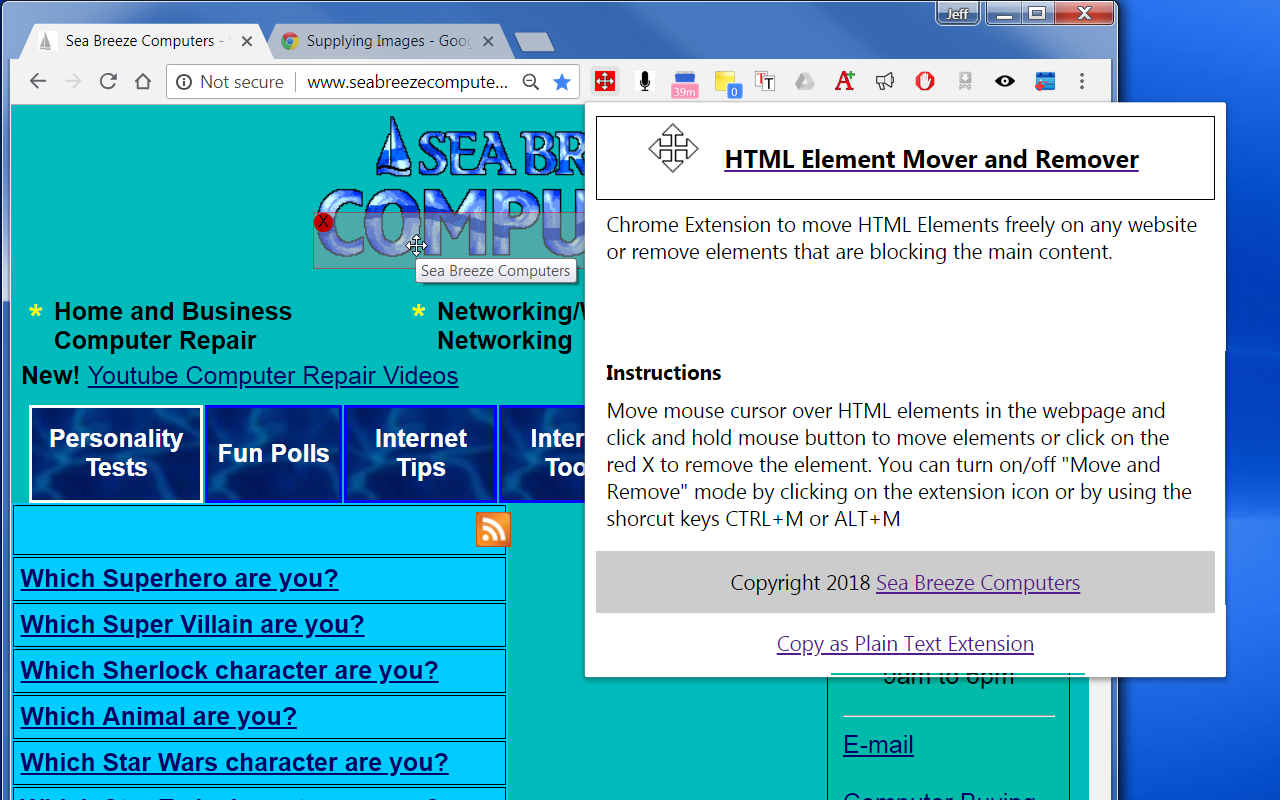 HTML Element Mover And Remover Preview image 3