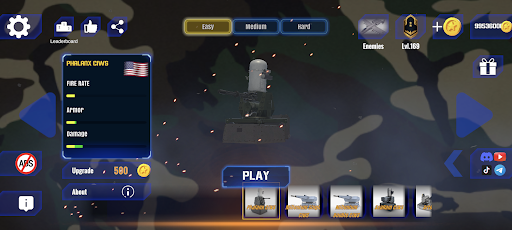 Screenshot C-RAM Simulator: Air defense