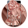 Rose Gold rosette Live Wallpaper icon