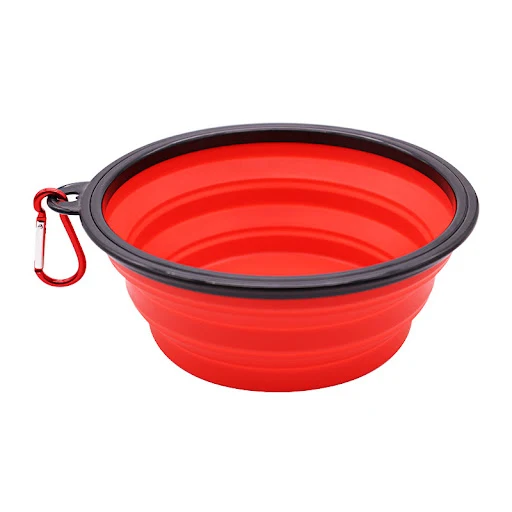 350ML/650ML Foldable Silicone Pet Bowl Portable Puppy Food Container Collapsible Feeder for Outdoor Camping Dog Accessor