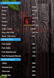 Fish & Fries menu 1