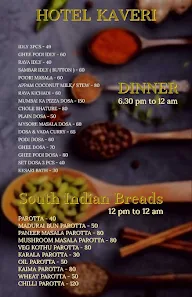 Kaveri Hotel menu 5