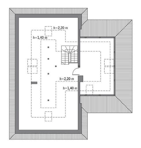 Zacny - C327 - Rzut poddasza