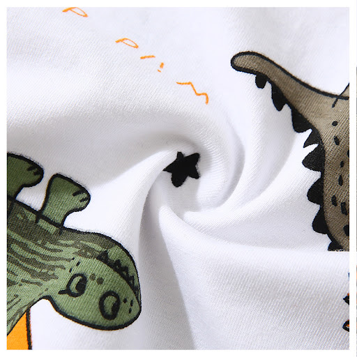 Title 1, Full Print Dinosaur Simple Casual Boys Suit Com...