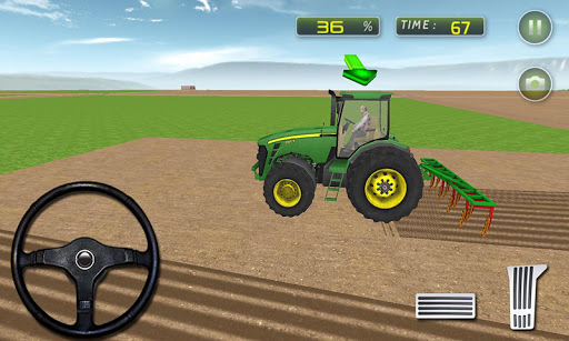 Village Farm Tractor Drive Sim