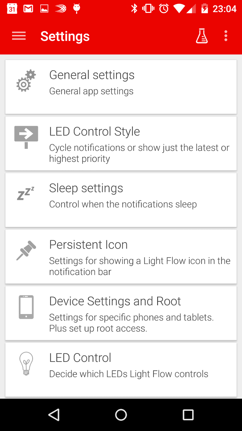 Light Flow - LED Control Screen 3